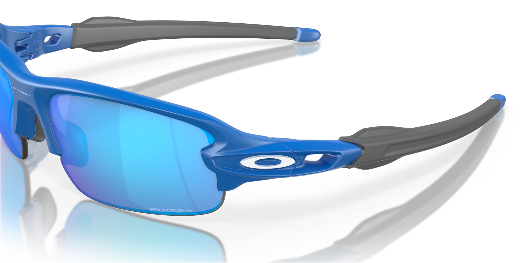 Flak® XXS (Youth Fit) Prizm Sapphire Lenses, Matte Primary Blue Frame Sunglasses Oakley® CA