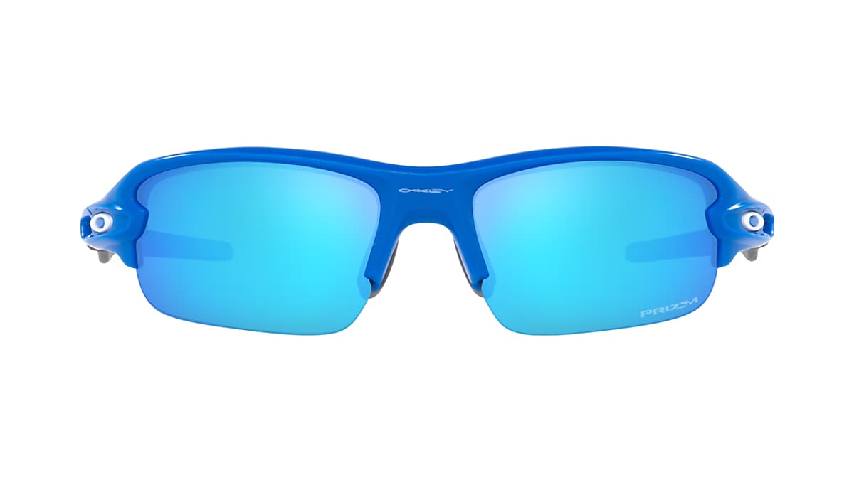 Flak® XXS (Youth Fit) Prizm Sapphire Lenses, Matte Primary Blue Frame  Sunglasses | Oakley® US