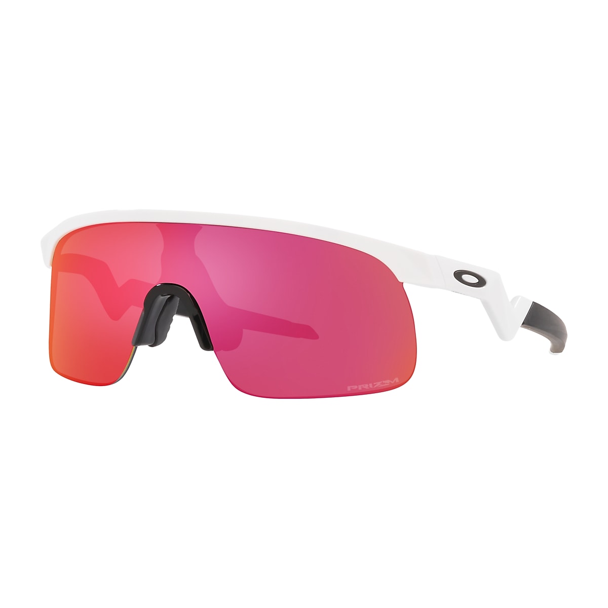 Resistor (Youth Fit) Prizm Field Lenses, Polished White Frame Sunglasses |  Oakley® SE