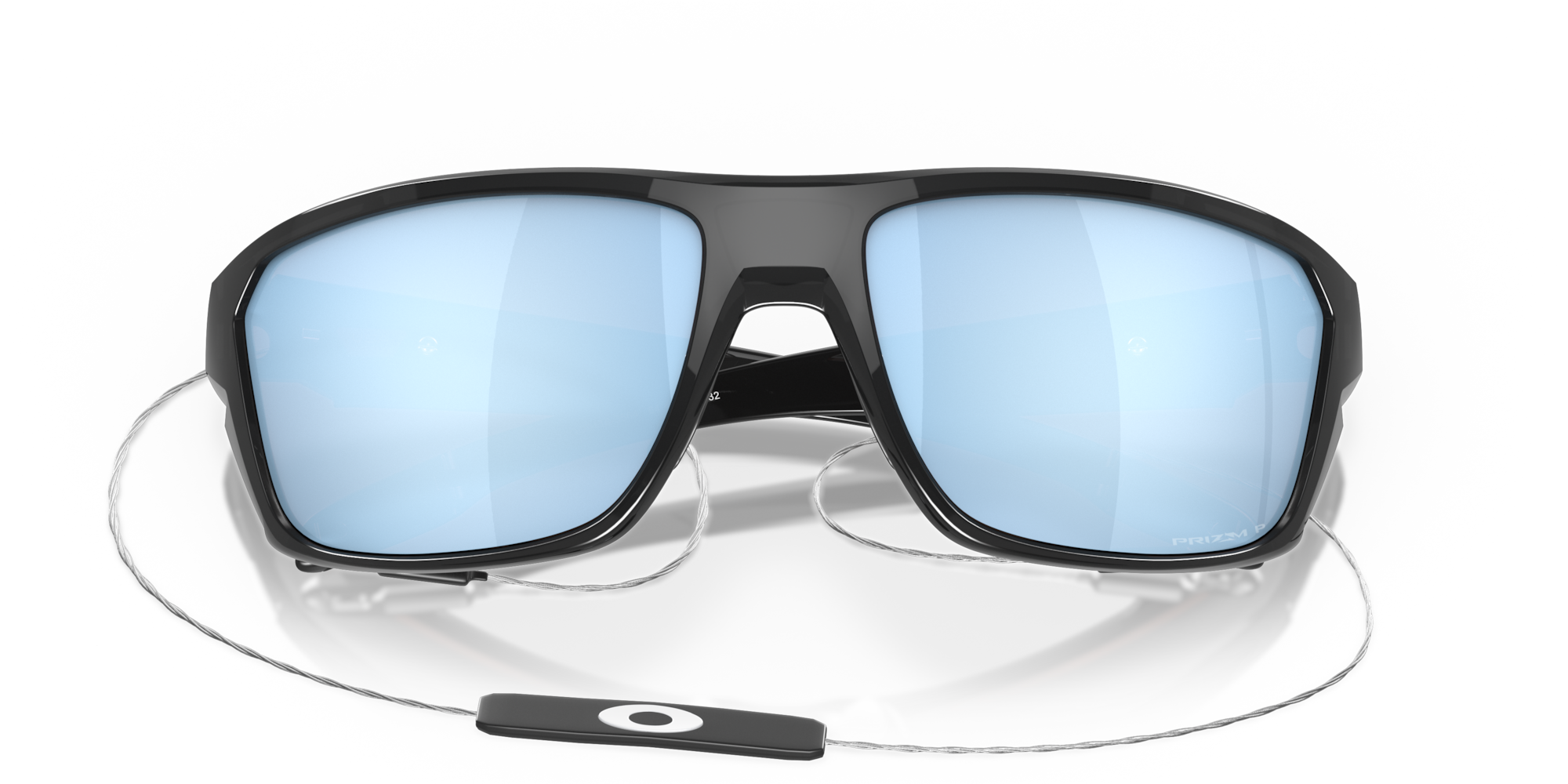 Split Shot Prizm Deep Water Polarized Lenses Black Ink Frame Sunglasses Oakley® Us 3883