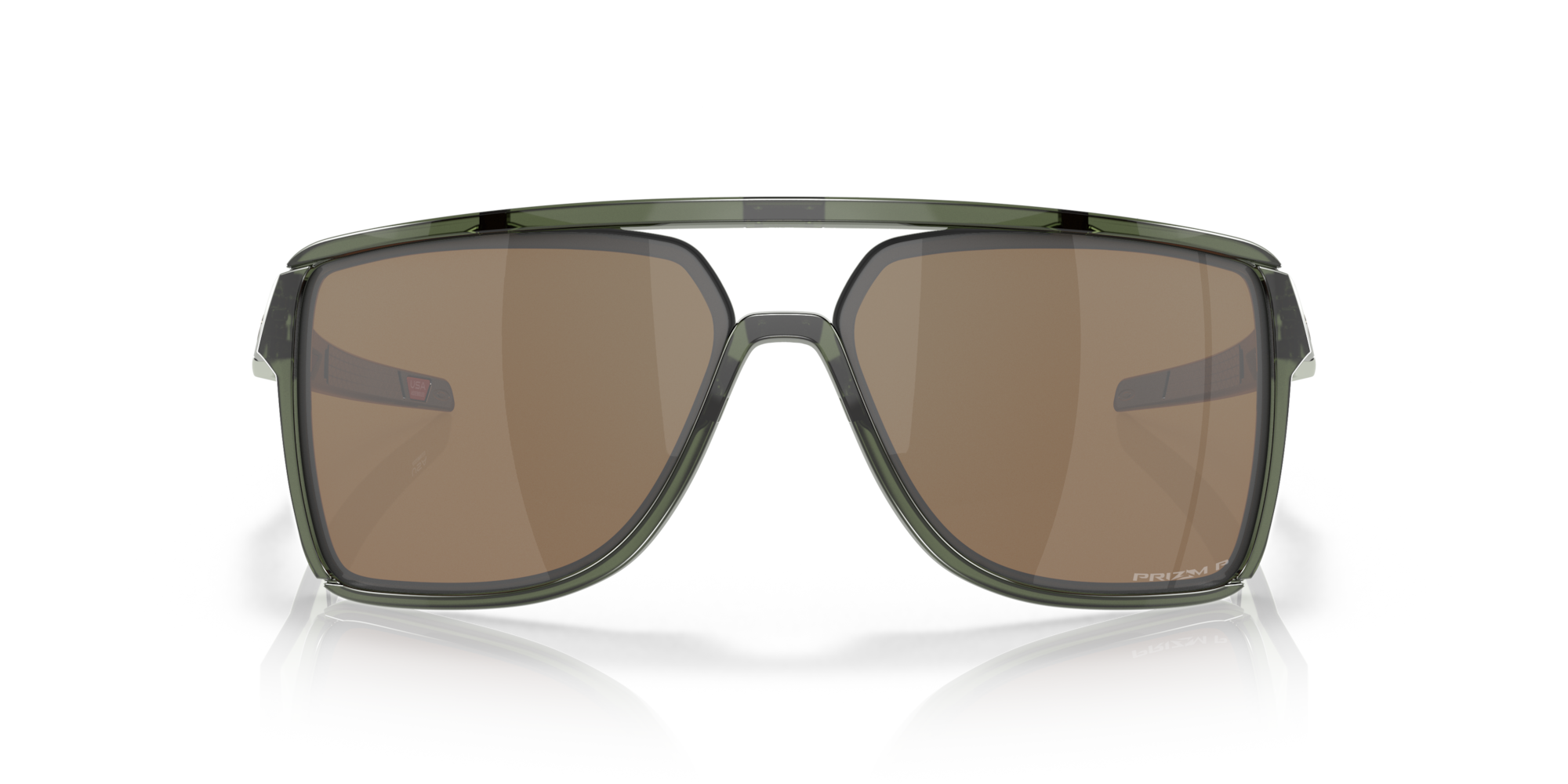 Castel Prizm Tungsten Polarized Lenses, Olive Ink Frame Sunglasses