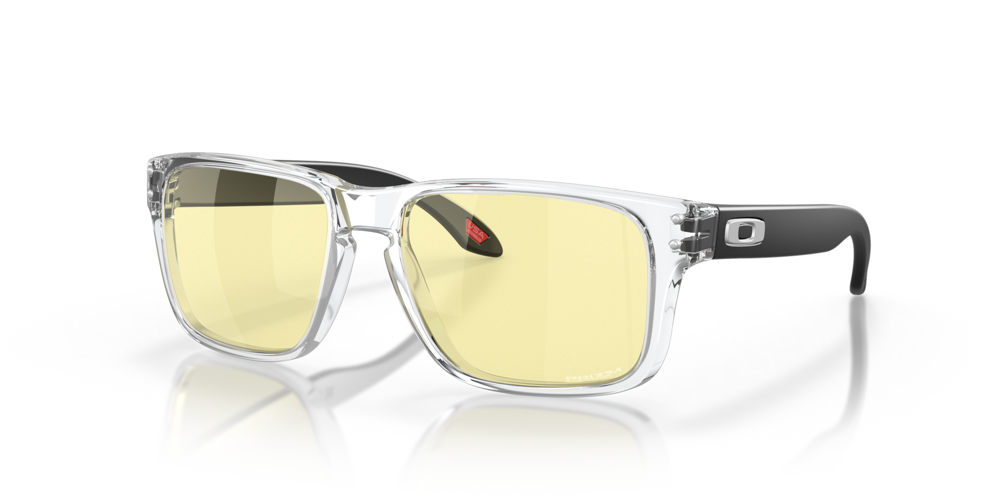 Holbrook™ XS (Youth Fit) Gaming Collection Prizm Gaming Lenses, Clear Frame Sunglasses Oakley