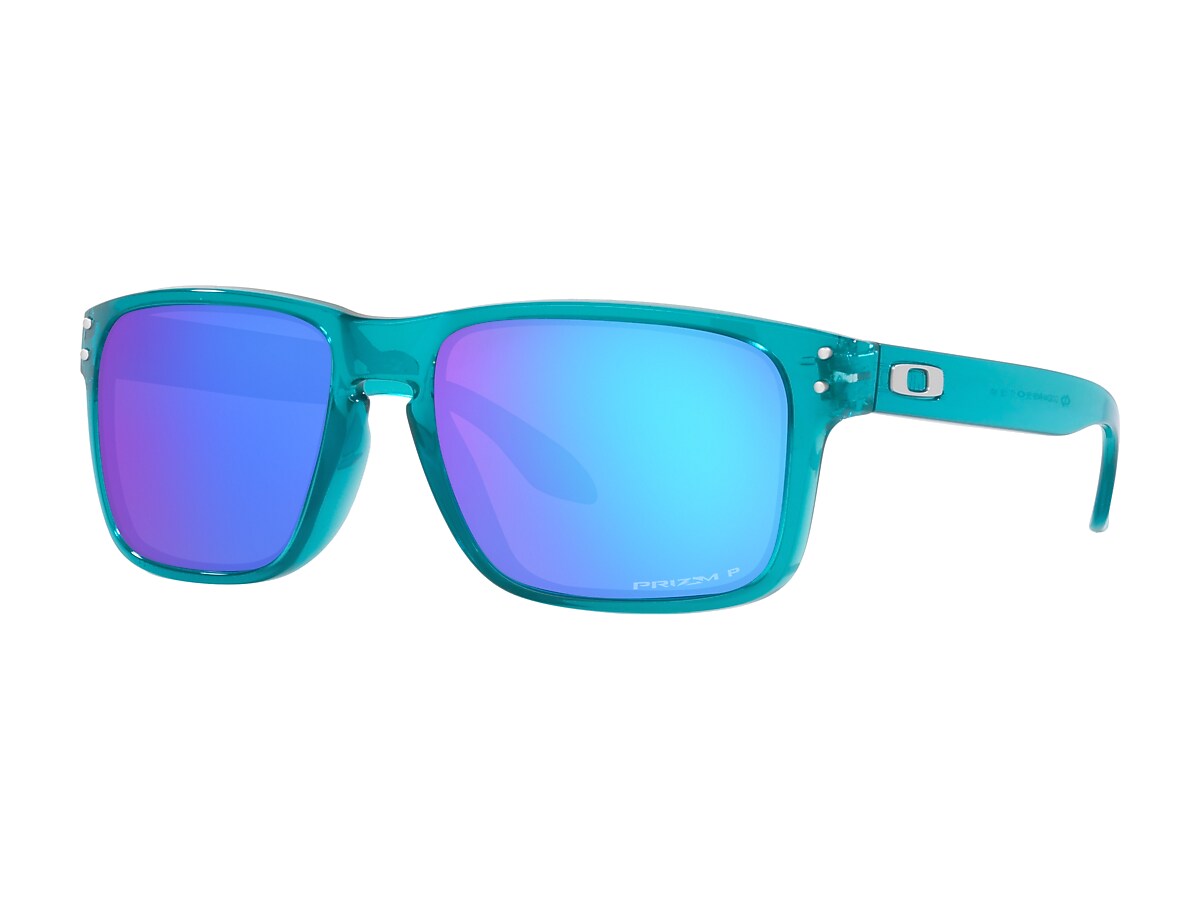 Holbrook™ (Low Bridge Fit) Prizm Sapphire Polarized Lenses, Trans Artic  Surf Frame Sunglasses | Oakley® US