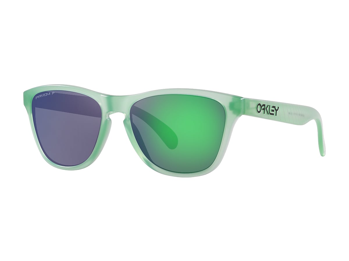Frogskins™ XS (Youth Fit) Encircle Collection Prizm Jade Polarized Lenses,  Matte Transparent Jade Frame Sunglasses | Oakley® US